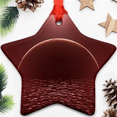 Alien Planet Exoplanet Ocean Star Ornament (two Sides)