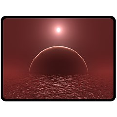 Alien Planet Exoplanet Ocean Fleece Blanket (large) 