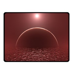 Alien Planet Exoplanet Ocean Fleece Blanket (small)