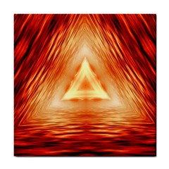 Abstract Orange Triangle Tile Coasters by HermanTelo