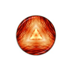 Abstract Orange Triangle Hat Clip Ball Marker (4 Pack)