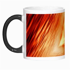 Abstract Orange Triangle Morph Mugs