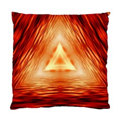 Abstract Orange Triangle Standard Cushion Case (two Sides)