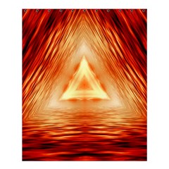 Abstract Orange Triangle Shower Curtain 60  X 72  (medium)  by HermanTelo