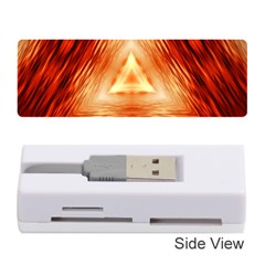 Abstract Orange Triangle Memory Card Reader (stick) by HermanTelo