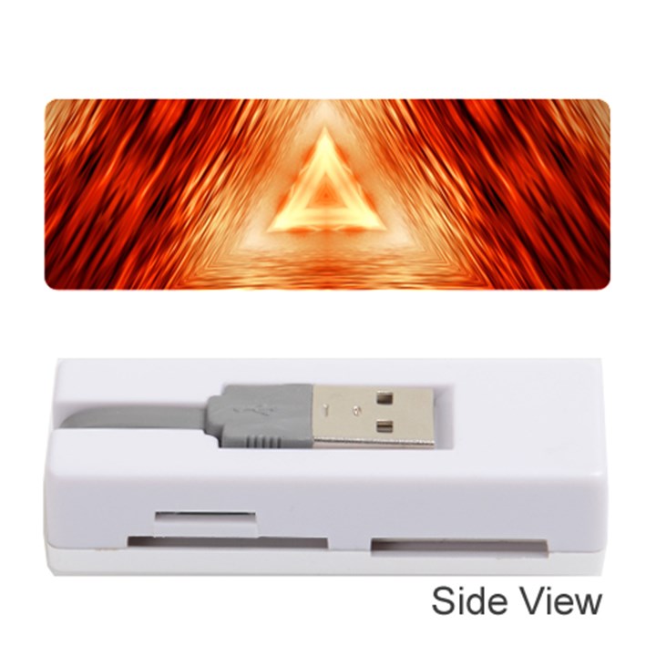 Abstract Orange Triangle Memory Card Reader (Stick)