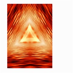 Abstract Orange Triangle Large Garden Flag (two Sides)