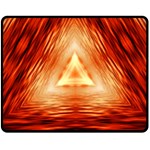 Abstract Orange Triangle Double Sided Fleece Blanket (Medium)  58.8 x47.4  Blanket Front