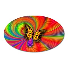 Arrangement Butterfly Oval Magnet by HermanTelo