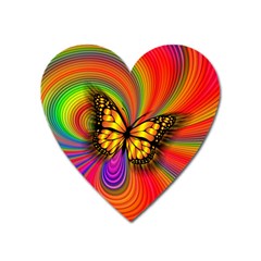 Arrangement Butterfly Heart Magnet by HermanTelo