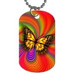 Arrangement Butterfly Dog Tag (One Side) Front