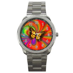 Arrangement Butterfly Sport Metal Watch