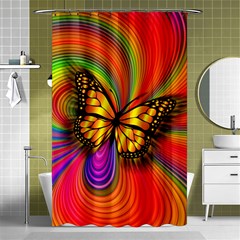 Arrangement Butterfly Shower Curtain 48  X 72  (small) 