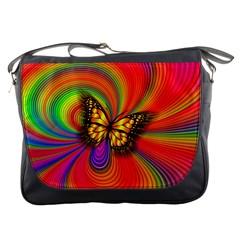 Arrangement Butterfly Messenger Bag by HermanTelo