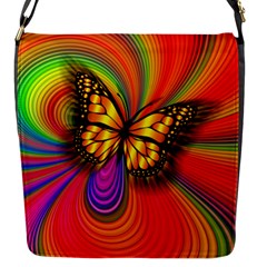 Arrangement Butterfly Flap Closure Messenger Bag (s) by HermanTelo