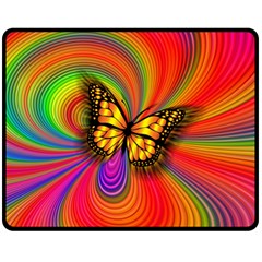 Arrangement Butterfly Double Sided Fleece Blanket (medium) 