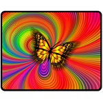 Arrangement Butterfly Double Sided Fleece Blanket (Medium)  58.8 x47.4  Blanket Front