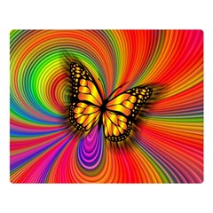 Arrangement Butterfly Double Sided Flano Blanket (large)  by HermanTelo