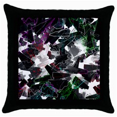 Abstract Science Fiction Throw Pillow Case (black) by HermanTelo