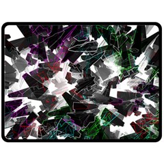 Abstract Science Fiction Fleece Blanket (large)  by HermanTelo