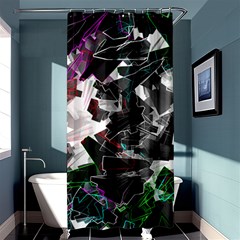 Abstract Science Fiction Shower Curtain 36  X 72  (stall) 