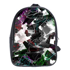 Abstract Science Fiction School Bag (xl)