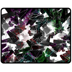 Abstract Science Fiction Double Sided Fleece Blanket (medium)  by HermanTelo