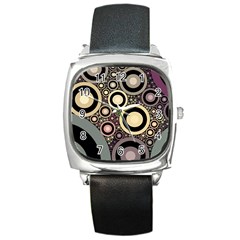 Art Retro Vintage Square Metal Watch