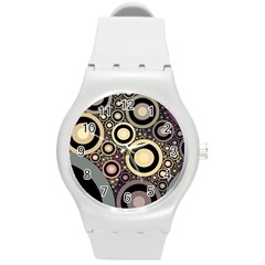 Art Retro Vintage Round Plastic Sport Watch (m)