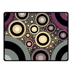 Art Retro Vintage Double Sided Fleece Blanket (small) 