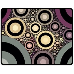 Art Retro Vintage Double Sided Fleece Blanket (medium) 