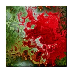 Abstract Stain Red Seamless Tile Coasters by HermanTelo