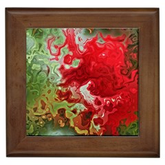 Abstract Stain Red Seamless Framed Tiles by HermanTelo