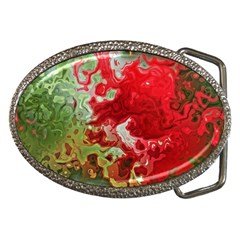 Abstract Stain Red Seamless Belt Buckles