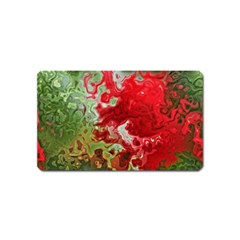 Abstract Stain Red Seamless Magnet (name Card) by HermanTelo