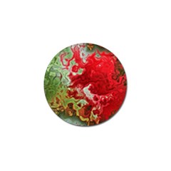 Abstract Stain Red Seamless Golf Ball Marker