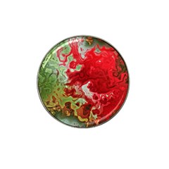 Abstract Stain Red Seamless Hat Clip Ball Marker