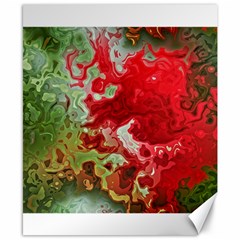 Abstract Stain Red Seamless Canvas 8  X 10 