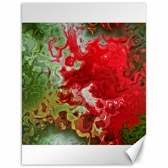 Abstract Stain Red Seamless Canvas 12  X 16 