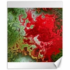 Abstract Stain Red Seamless Canvas 16  X 20  by HermanTelo