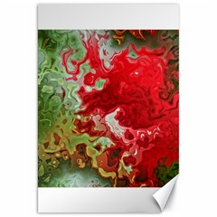 Abstract Stain Red Seamless Canvas 20  X 30  by HermanTelo