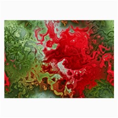 Abstract Stain Red Seamless Large Glasses Cloth (2 Sides)