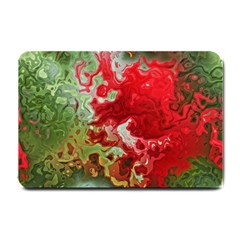 Abstract Stain Red Seamless Small Doormat 