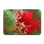 Abstract Stain Red Seamless Small Doormat  24 x16  Door Mat