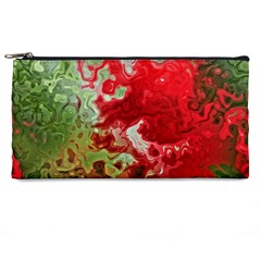 Abstract Stain Red Seamless Pencil Cases