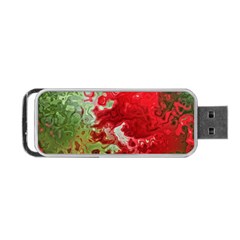 Abstract Stain Red Seamless Portable Usb Flash (two Sides)