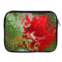 Abstract Stain Red Seamless Apple Ipad 2/3/4 Zipper Cases by HermanTelo