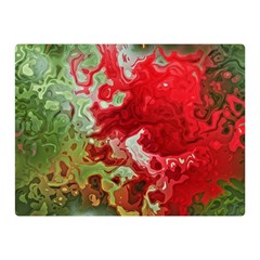 Abstract Stain Red Seamless Double Sided Flano Blanket (mini) 