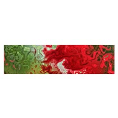 Abstract Stain Red Seamless Satin Scarf (oblong) by HermanTelo