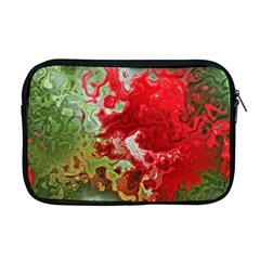 Abstract Stain Red Seamless Apple Macbook Pro 17  Zipper Case